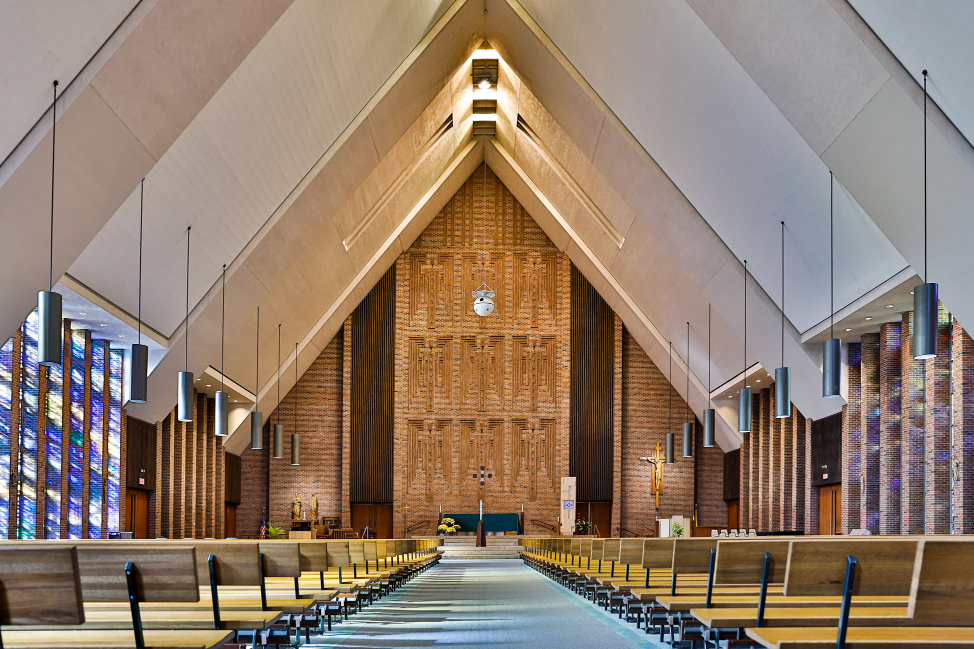 Church interior audio installation