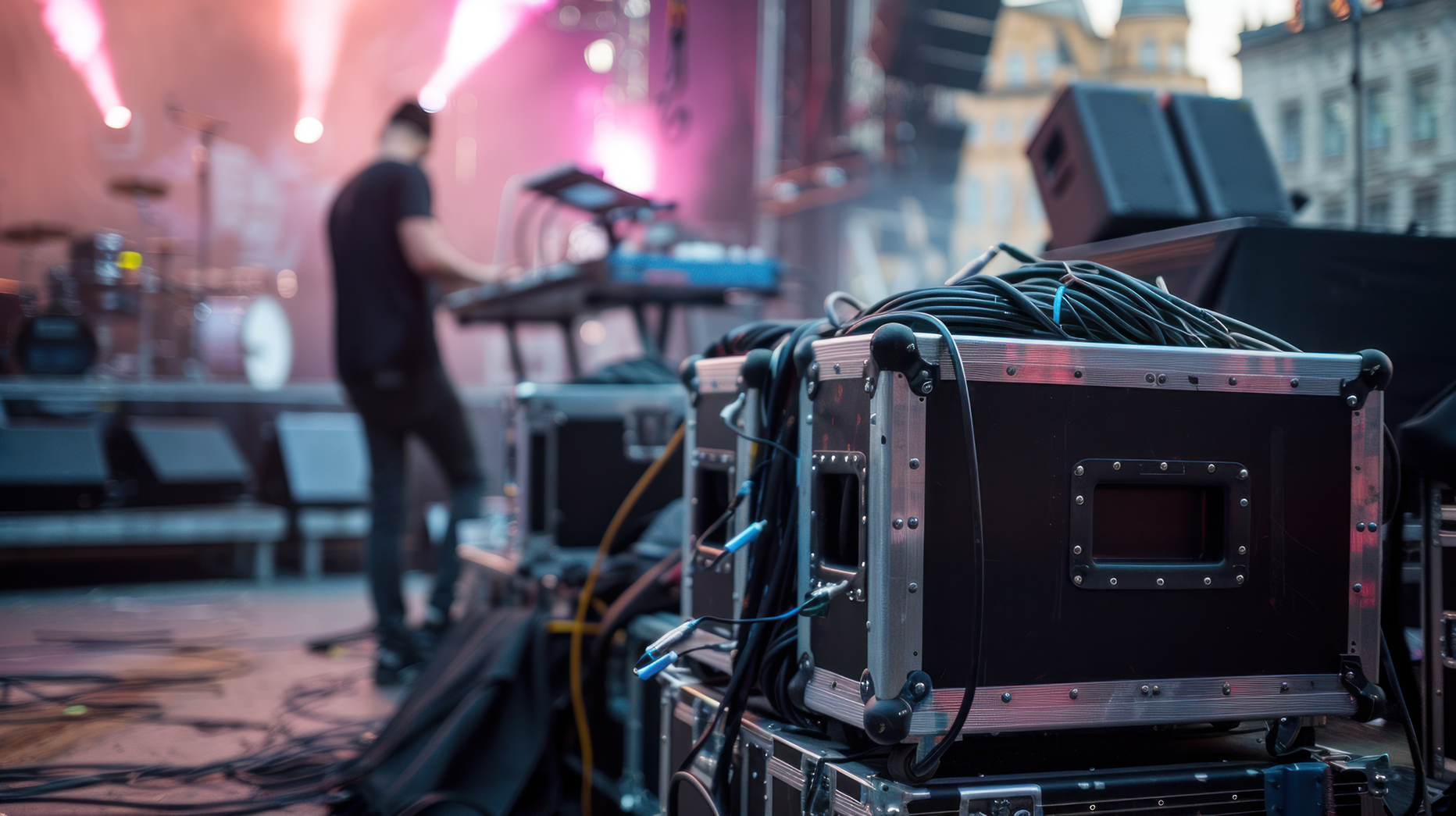 Audiovisual Event hire setup